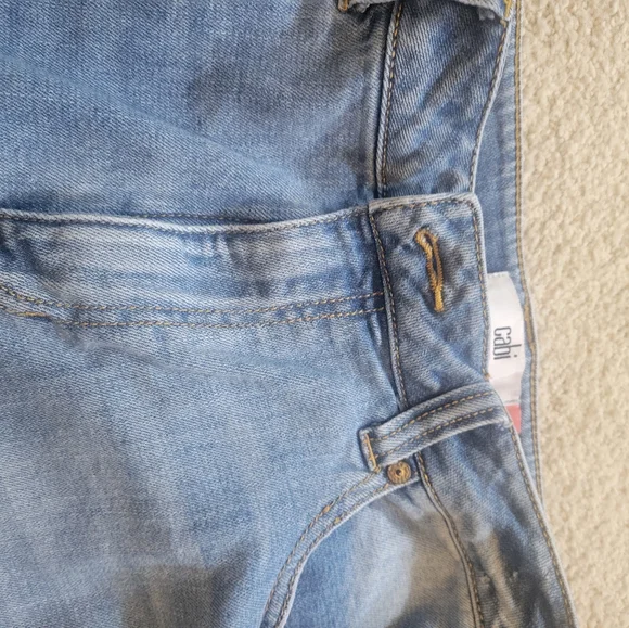 CAbi High Straight Light Wash Jeans Size 12 - Picture 11 of 16